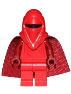 LEGO Minifigure -- Royal Guard with Dark Red Arms and Hands (Spongy Cape - 75159)-Star Wars / Star Wars Episode 4/5/6 -- SW0521b -- Creative Brick Builders